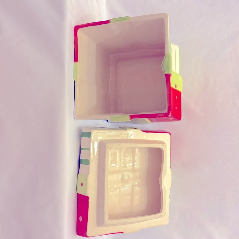 Gently Used Beautiful Cracker Barrel Mingle&Jingle Christmas Ceramic Cookie Jar - Picture 6 of 11